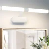 NETTLIFE Lampe de miroir LED 40CM 6W Etanche IP44 Moderne Blanc Neutre 4000K Blanc