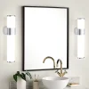 NETTLIFE Lot 2 Lampes Miroir LED 6W 30CM IP44 Blanc Neutre 4000K Salle de Bain Chrome Moderne