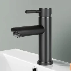 NETTLIFE robinet d'évier robinet chaud/froid robinet haute pression en acier inoxydable