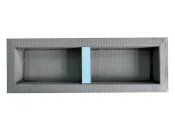 Niche de douche à encastrer et prête à carreler avec 1 étagère - 31 x 91 cm - KLARA