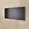 Niche de Douche Mural 63 x 33 cm - Rangement Salle de Bain en finition Noir Métal - PACIFIC