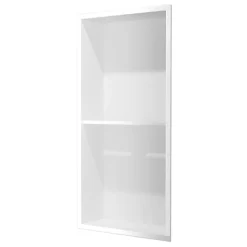 Niche de Douche Mural 33 x 63 cm - Rangement Salle de Bain en finition Blanc Satiné - ARTIC
