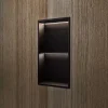 Niche de Douche Mural Éclairage Led 33 x 63 cm - Rangement Salle de Bain en finition Noir Mat - MARSHALL