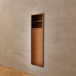 Niche de WC 17 x 60 cm - Rangement Mural Encastrable en finition Cuivré - EGEAN