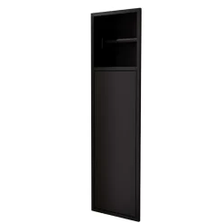 Niche de WC 17 x 60 cm - Rangement Mural Encastrable en finition Noir Mat - EGEAN