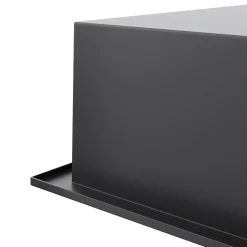 Niche inox SIRHONA 600x300x100mm - Encastrée + Bac à douche + Verticale / Horizontale + Noir mat