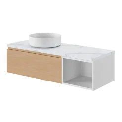 Niche l.40 x H.30 x P.45 cm blanc mat Kentia