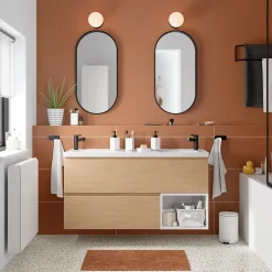 Niche l.40 x H.30 x P.45 cm blanc mat Kentia