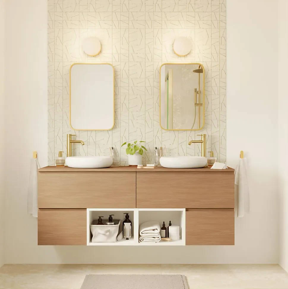 Niche l.40 x H.30 x P.45 cm blanc mat Kentia