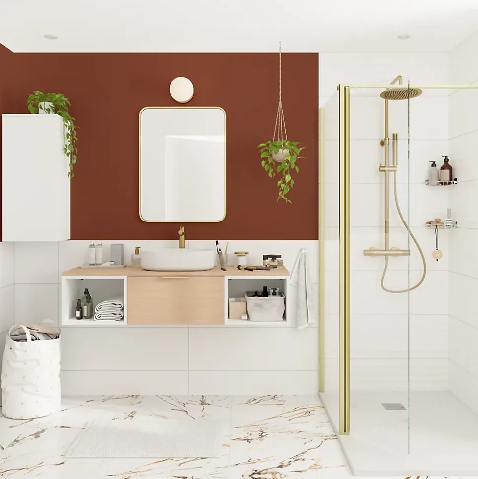 Niche l.40 x H.30 x P.45 cm blanc mat Kentia