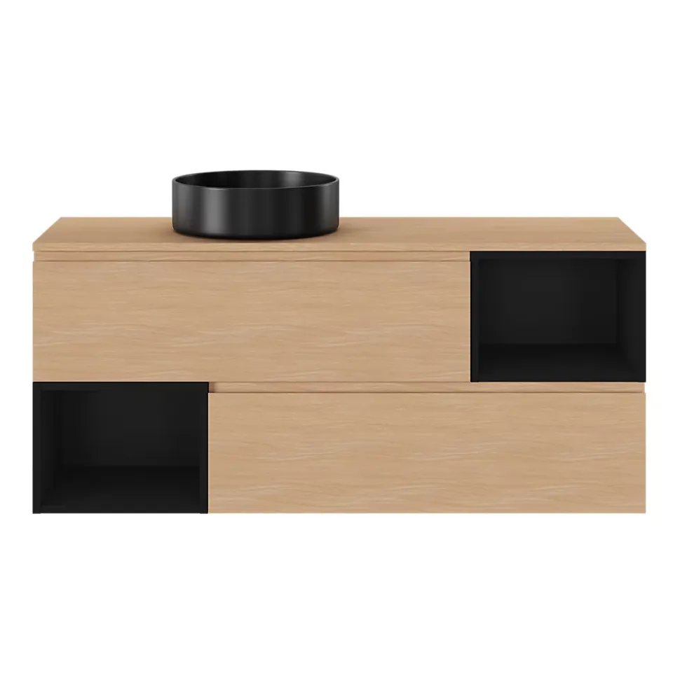 Niche l.40 x H.30 x P.45 cm noir mat Kentia
