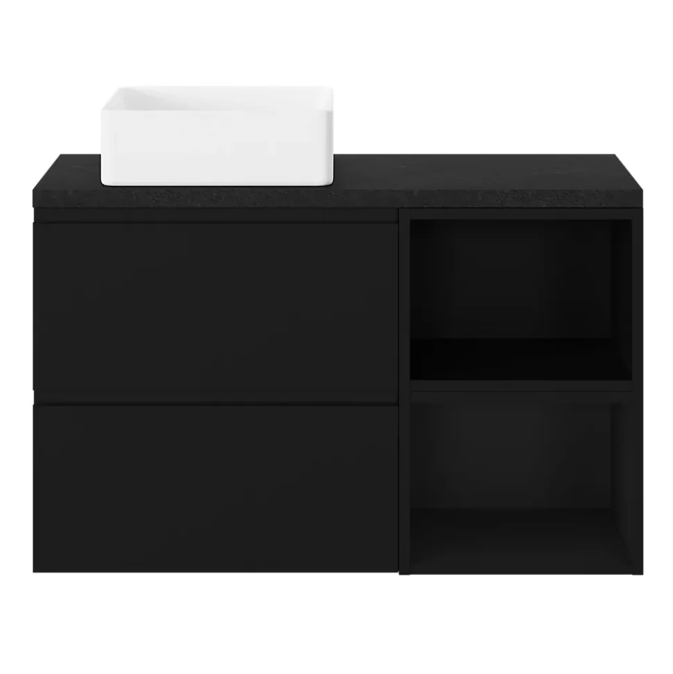 Niche l.40 x H.30 x P.45 cm noir mat Kentia