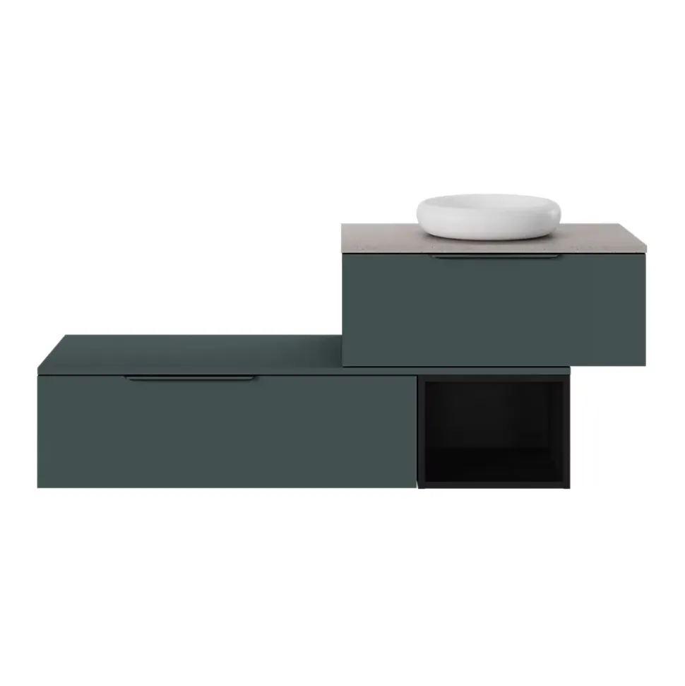 Niche l.40 x H.30 x P.45 cm noir mat Kentia