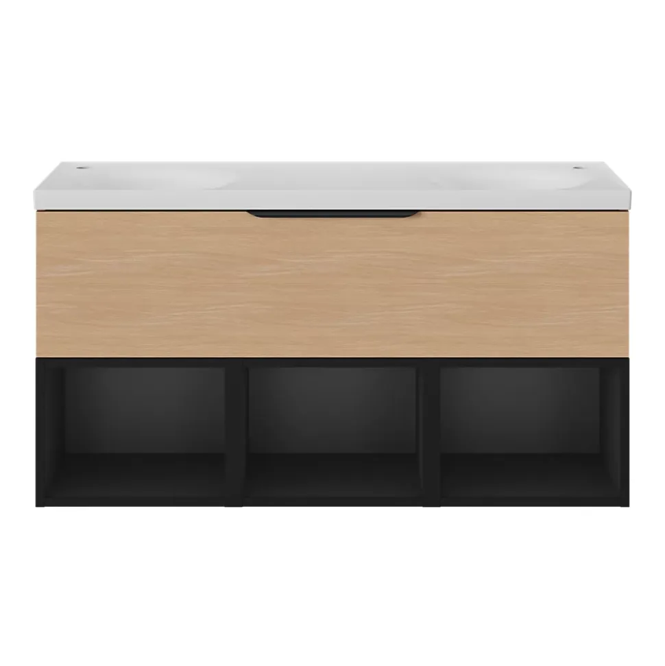 Niche l.40 x H.30 x P.45 cm noir mat Kentia