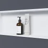 Niche murale de douche, étagère encastrable douche acier inox - 20x60x10cm - NT206010X Blanc