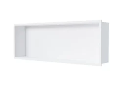 Niche murale de douche, étagère encastrable douche acier inox - 20x60x10cm - NT206010X Blanc