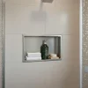 Niche murale de douche, étagère encastrable douche acier Inox Brossé - 30x60cm