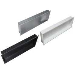 Niche murale de douche, étagère encastrable douche acier inox - 90x30x10cm - BS903010 Acier brossé