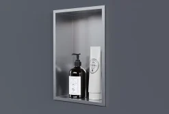 Niche murale de douche, étagère encastrable douche acier inox - 30x20x10cm - NT203010X Acier brossé