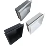 Niche murale de douche, étagère encastrable douche acier inox, sans rebord - 30x30x10cm - BS303010 Noir