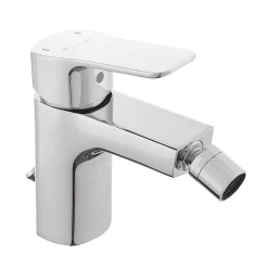 Optima Cube Way by Siko Mitigeur bidet avec bec chromé et tirette, chrome (CU235)