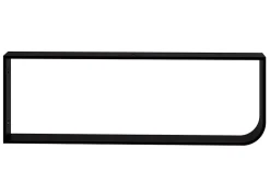 Pack 2 supports porte-serviettes pour plan de toilette T-BATH - noir mat
