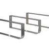 Pack 3 supports porte-serviettes pour plan de toilette T-BATH - chromé brillant