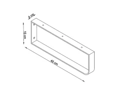Pack 3 supports porte-serviettes pour plan de toilette T-BATH - or doré mat