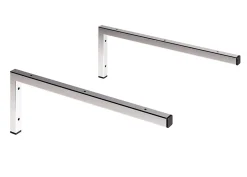 Pack 2 supports équerres pour plan de toilette T-BATH - chromé brillant
