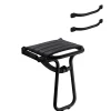 Pack avec siège de douche PMR PELLET escamotable noir mat + 2 barres d'appui 42,5 cm