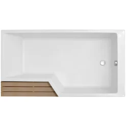 Pack baignoire bain douche 160 x 90 JACOB DELAFON Neo version droite + tablier de baignoire en angle