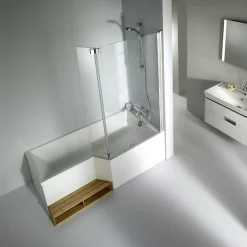 Pack baignoire bain douche 160 x 90 JACOB DELAFON Neo version droite + tablier de baignoire en angle
