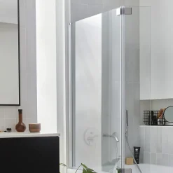 Pack baignoire droite 180 X 90 JACOB DELAFON Odéon up + pare bain 2 volets chromé