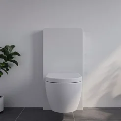 Pack complet WC suspendu Blanc 36x55x33cm (LxPxH) + Module sanitaire Blanc 48x11x100xm (LxPxH) - Garantie 5 ans