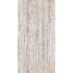 Pack de 2 panneaux muraux de salle de bains l.100 x H.255 cm, effet travertin beige structuré , Schulte DécoDesign Softtouch