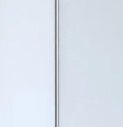 Pack de 2 panneaux muraux de salle de bains, blanc avec profilés chromés, l.120+90 x H.210 x P.0,3 cm, Galedo Alucolors