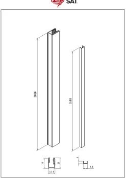Pack Douche Complet avec Paroi Walk-In 100x200 Chrome + Colonne SAT 3 Jets + Receveur Marbre Coulé Blanc 120x80 (SAT100C7PR128W)