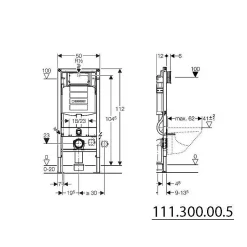 Pack Geberit DuoFix 320 + Plaque de Commande Sigma 01 Chrome (SETUP320-PRO2)