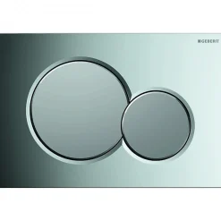 Pack Geberit UP320 + Cuvette sans bride KELOS Flush Gris Foncé + Plaque Sigma Chromé Brillant