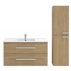 Pack meuble vasque 80 cm JACOB DELAFON Ola up chêne + colonne