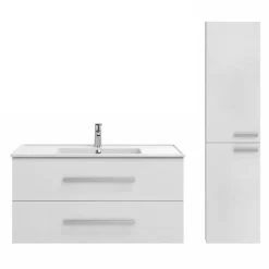 Pack meuble vasque 80 cm JACOB DELAFON Ola up blanc + colonne