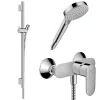 Pack mitigeur douche mécanique HANSGROHE Vernis Blend + Barre Unica S Puro + flexible + Pommeau 2 jets Vernis Blend