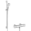 Pack mitigeur douche thermostatique HANSGROHE Ecostat 1001 CL + Barre et pommeau de douche Crometta Vario 2 jets Chromé