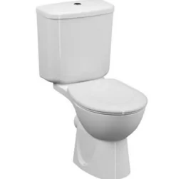 Pack WC à poser avec bride Arkitekt - En céramique - Blanc - Dimensions : 380 x 670 x 790 mm - Avec abattant