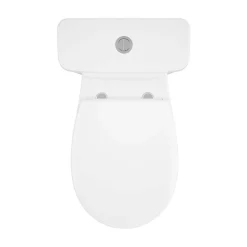 Pack WC à poser sans bord avec abattant déclipsable et frein de chute, sortie horizontale, NF, GoodHome Tasi