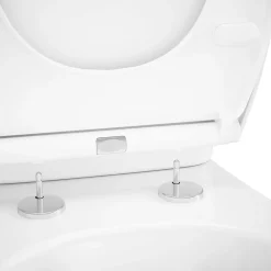Pack WC à poser sans bord avec abattant déclipsable et frein de chute, sortie horizontale, NF, GoodHome Tasi