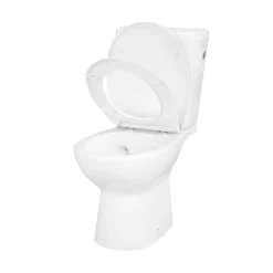 Pack WC à poser sans bord avec abattant déclipsable et frein de chute, sortie horizontale, NF, GoodHome Tasi