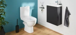 Pack WC à poser sans bride blanc Simiane Perline