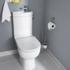 Pack WC à poser sans bride + lave-mains sortie horizontale GoodHome Cavally