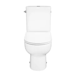 Pack WC à poser sans bride vortex avec abattant déclipsable et frein de chute, sortie horizontale, GoodHome Cavally